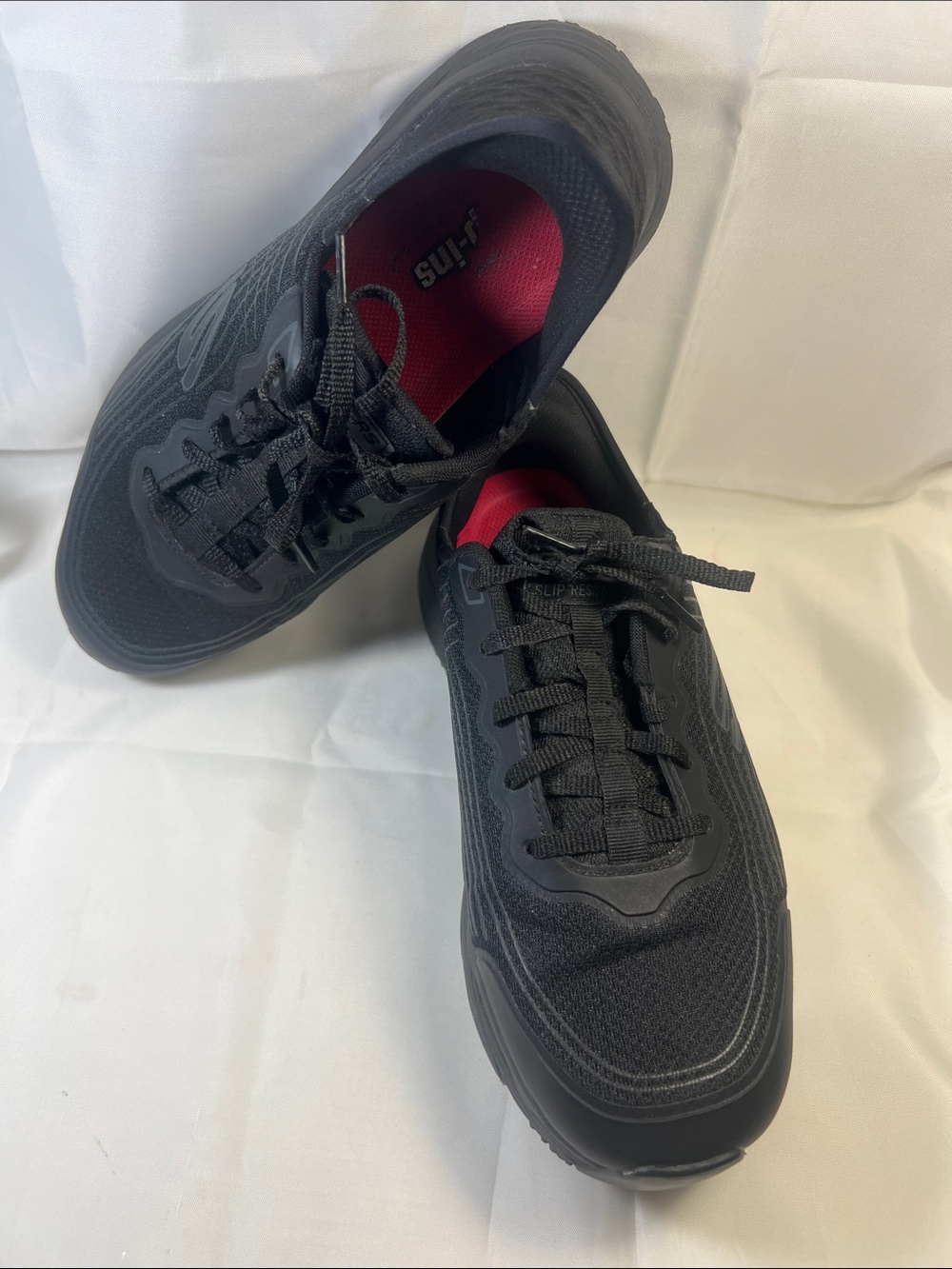 Skechers Black Athletic Sneakers with Red Insole